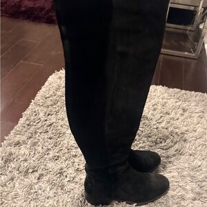 Tory Burch Black Over the Knee Boots